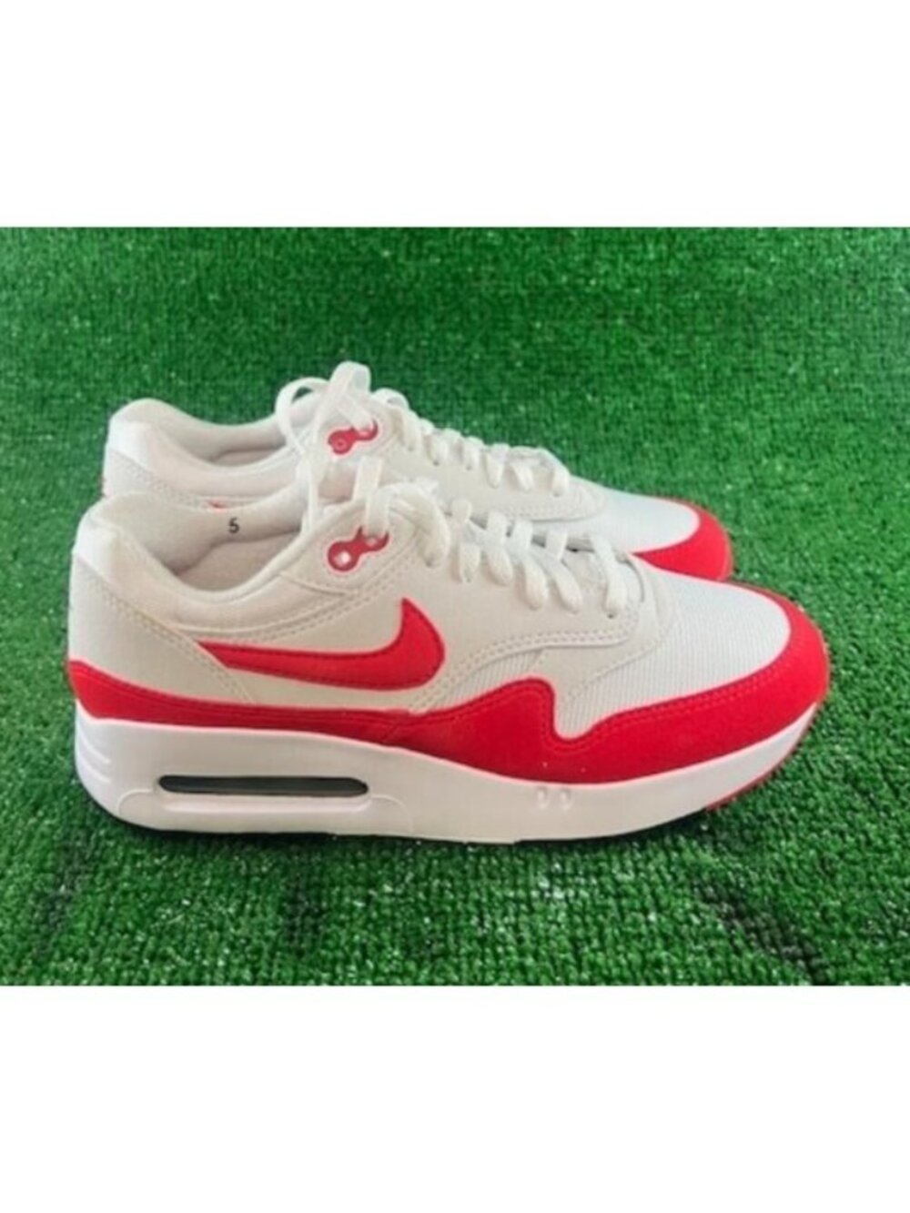 Men's Nike Air Max 1 '86 OG White Golf Shoe Casual FQ3272-107 Size 5